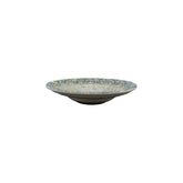 Bonna China Luca Mosaic Matte dia.10.75" h:2.25" 16 oz. Round Decorated Porcelain Bowl (Set of 2)